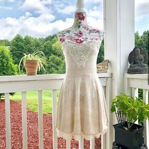 Free People strapless beaded dress